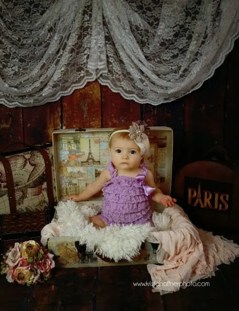 baby photos, 9 month girl photos, milestone photos, vintage baby photos