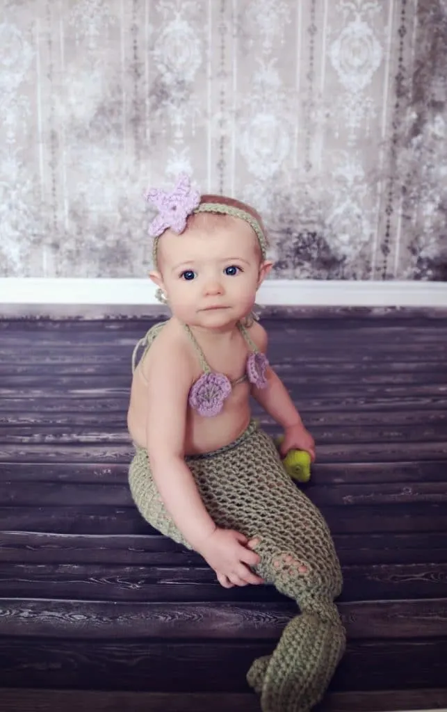 Crochet Mermaid Infant Outfit Crochet Mermaid Infant Outfit