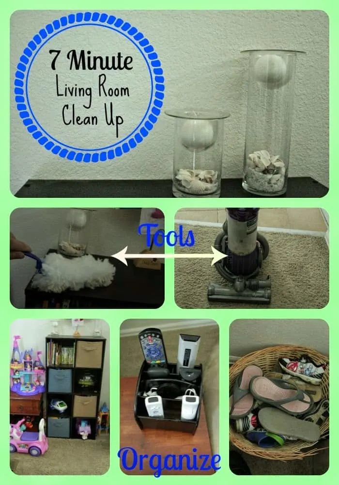 7 minute living room clean up living family room clean up, quick clean up, quick family room clean up
