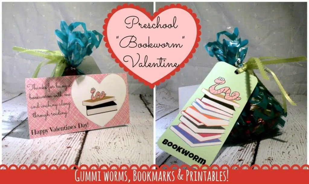 Preschool Bookworm Valentines Valentines Day Bookmark, Printable Valentines cards, printable bookmark, preschool valentine ideas, Printable, bookworm