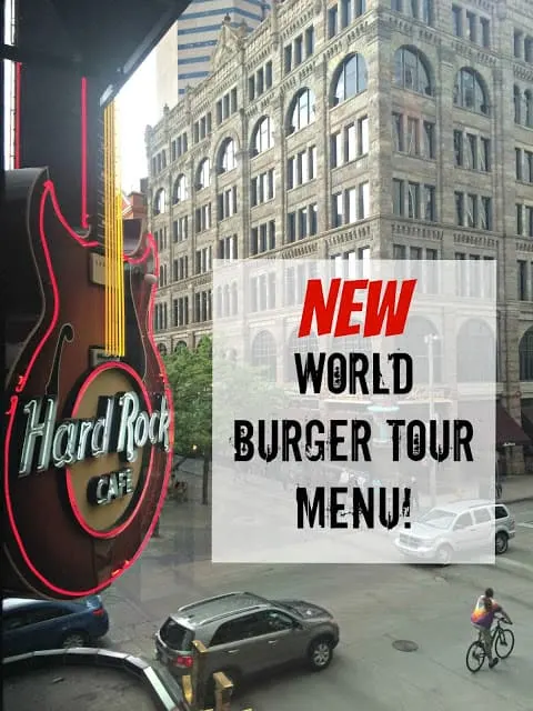Hard Rock Cafe New World Burger Tour Menu, This is Hardrock, Rocky Burger, Burgers from around the world