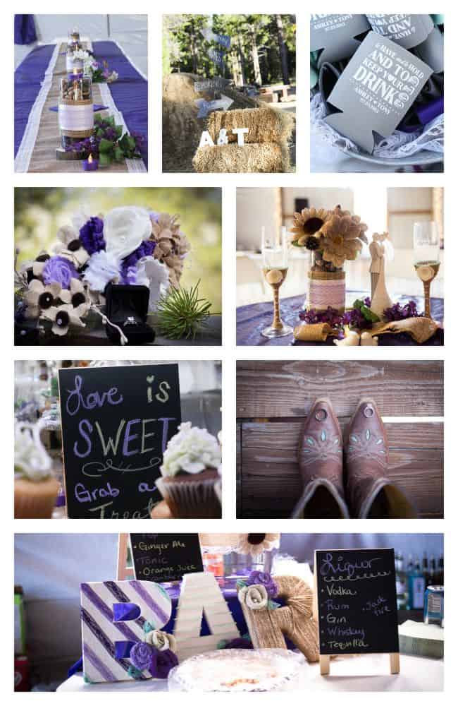 Burlap & Lace Wedding, Purple, green and grey wedding, vintage wedding, outdoor wedding, burlap flowers, Wedding photography colorado