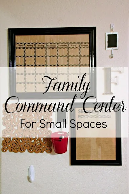 Family Command Center for small space, How to create a dry erase calendar, Budget Crafting