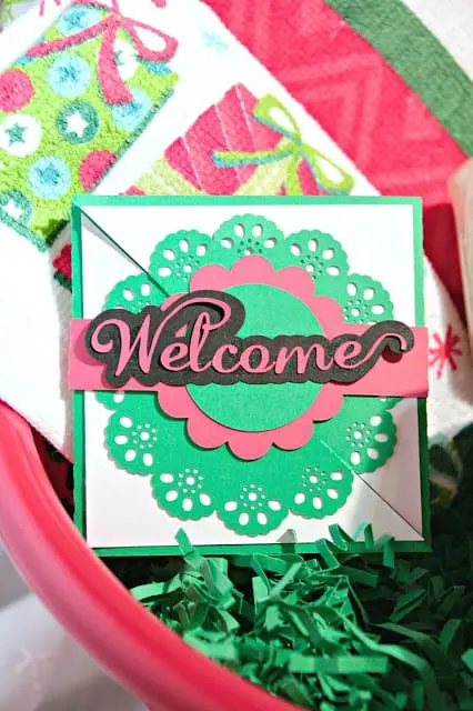 Holiday Welcome Basket, Adult Goodie Bags, American Home&trade; by Yankee Candle&reg;, #LoveAmericanHome, Silhouette card designs