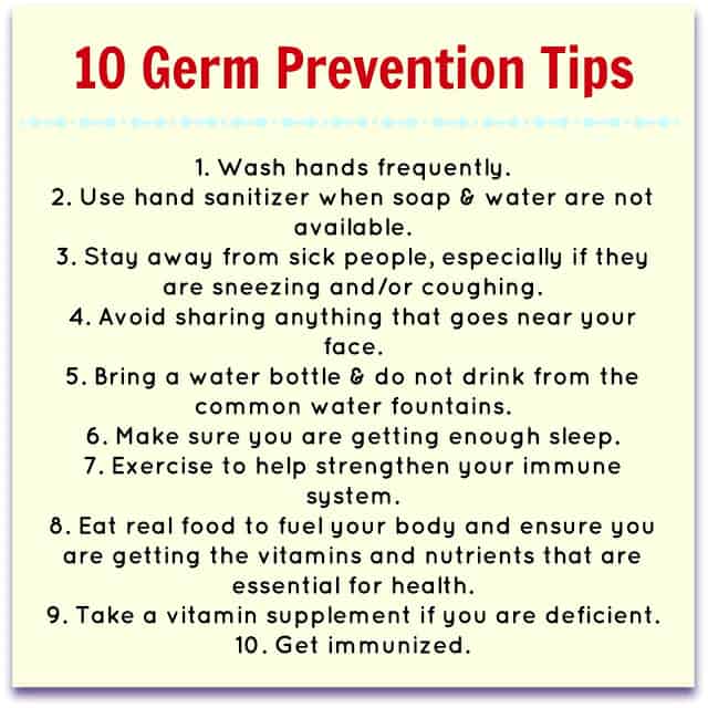 Germ Prevention Tips, Family Health & Wellness Basket, Health Tip Printable, #BeHealthyForEveryPartofLIfe