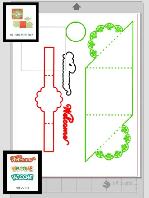 Holiday Welcome Basket, Adult Goodie Bags, American Home&trade; by Yankee Candle&reg;, #LoveAmericanHome, Silhouette card designs