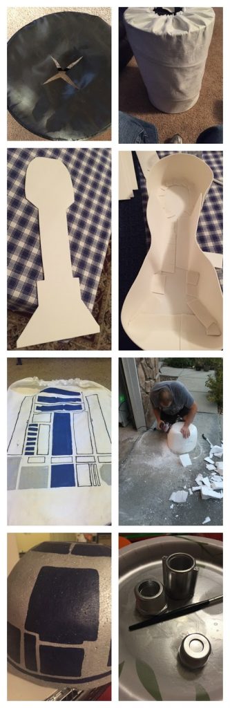 How to make an R2D2 costume for a kid