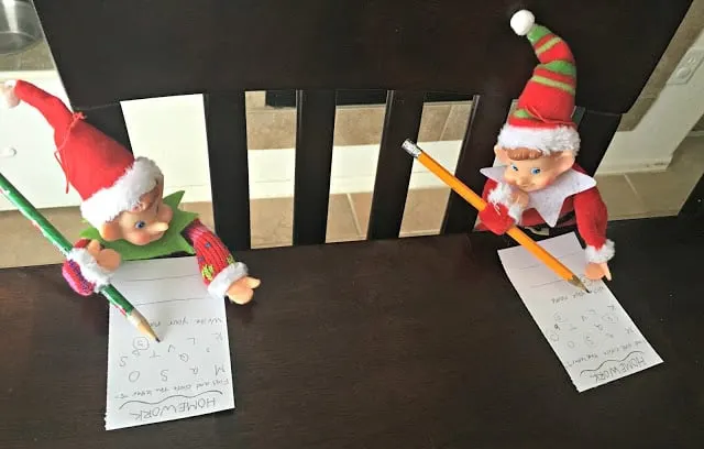 Elf on the shelf ideas, elf on the shelf naughty list, elfs on the shelf steal the tree, elf on the shelf easy ideas for kids, elf on the shelf