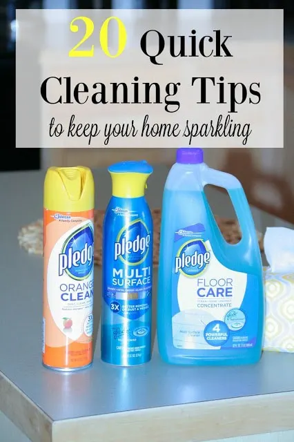 [ad] Quick Cleaning Tips, #MyPledgeCastle, Printable Cleaning Checklist, Pledge&reg; Cleaning supplies, 