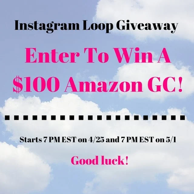 Instagram Loop, Amazon giveaway, $100 giveaway, Cash giveaway, #giveaway April 2016 Instagram Loop, Amazon giveaway, $100 giveaway, Cash giveaway, #giveaway April 2016