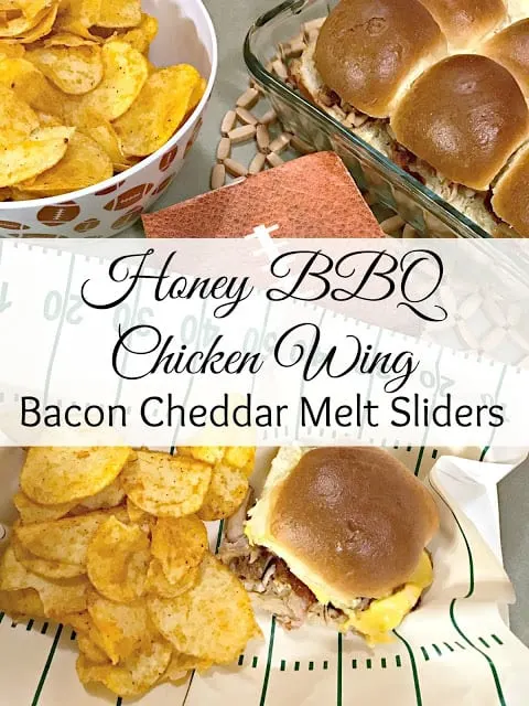 Honey BBQ Bacon Cheddar Melt Sliders, Honey BBQ Bacon Sliders, Honey BBQ Sliders with cheese, Honey BBQ Sliders with bacon and cheese, Tailgating recipes, Easy slider recipes, easy tailgating recipes