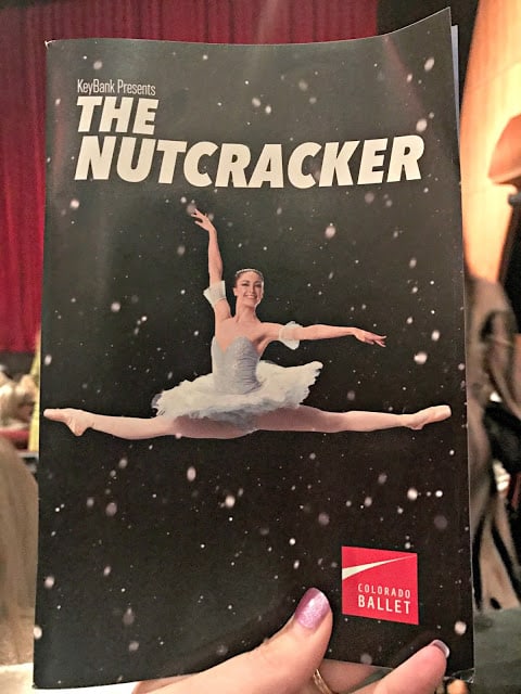 Colorado Ballet, The Nutcracker, discount code for colorado ballet nutcracker, ellie caulkins opera house, review of Colorado Ballet Nutcracker, taking a 3 year old to the ballet