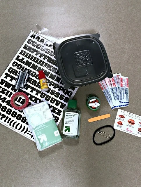 Sanity Saver, ChickFilA Chicken Tortilla Soup Upcycle, ChickFilA Container crafts, #ChickFilAMoms, Ideas for recycling plastic containers, Ideas for busy parents, compact containers 