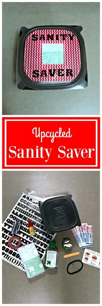Sanity Saver, ChickFilA Chicken Tortilla Soup Upcycle, ChickFilA Container crafts, #ChickFilAMoms, Ideas for recycling plastic containers, Ideas for busy parents, compact containers 