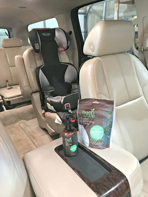 How to freshen up your car naturally, safe ways to freshen up your air, care about your air campaign, fresh wave review, Fresh Wave giveaway, Fresh Wave Odor Removing products, How to freshen up your car, How to clean your vehicle easy