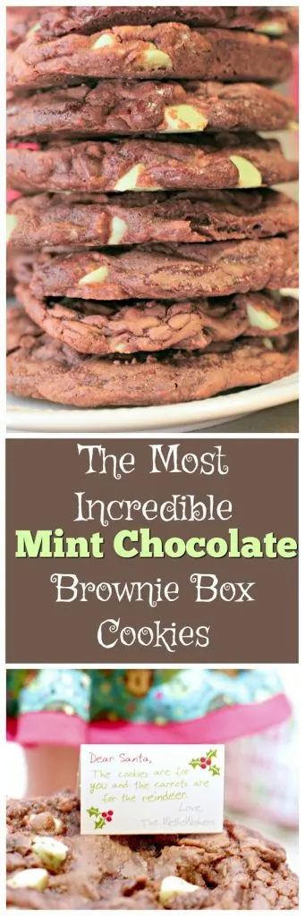 mint chocolate brownie box cookie