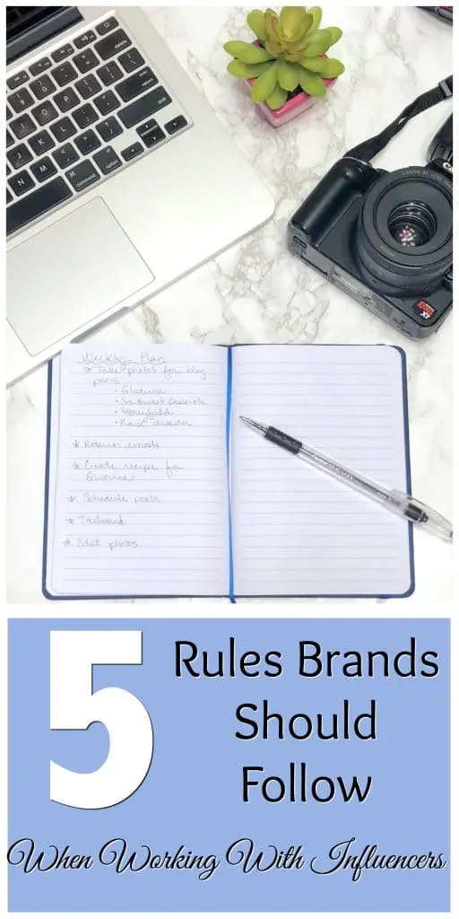 Brand influencer relationships are important. Check out this post on the 5 rules brands should follow when working with influencers on the Am&eacute;lie blog today for some amazing tips for both brands and influencers. 