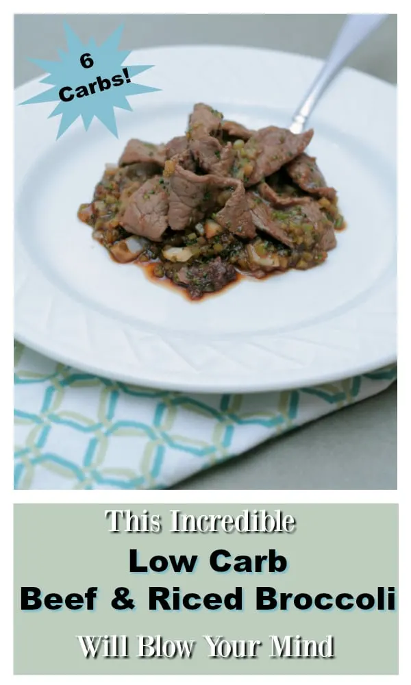 Low carb beef and riced broccoli, Low carb broccoli and beef, paleo beef and broccoli, keto beef and broccoli, LCHF beef and broccoli, riced broccoli recipes, easy asian recipes