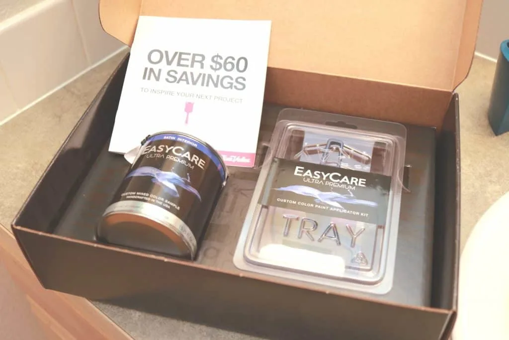 True Value EasyCare Ultra Premium Paint, Woodland bathroom makeover, simple bathroom makeover, allergy friendly paint, asthma friendly paint, asthma and allergy certified paint, paint with low VOC's, best paint for pregnant women