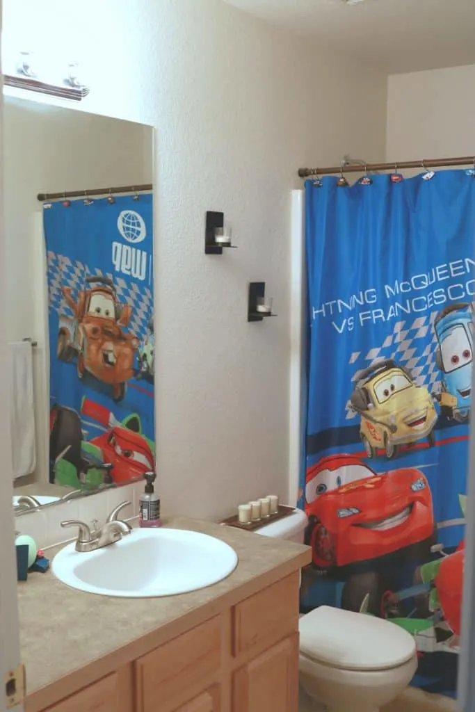 True Value EasyCare Ultra Premium Paint, Woodland bathroom makeover, simple bathroom makeover, allergy friendly paint, asthma friendly paint, asthma and allergy certified paint, paint with low VOC's, best paint for pregnant women