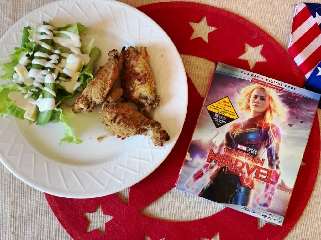Crack Chicken Wings and Captain Marvel