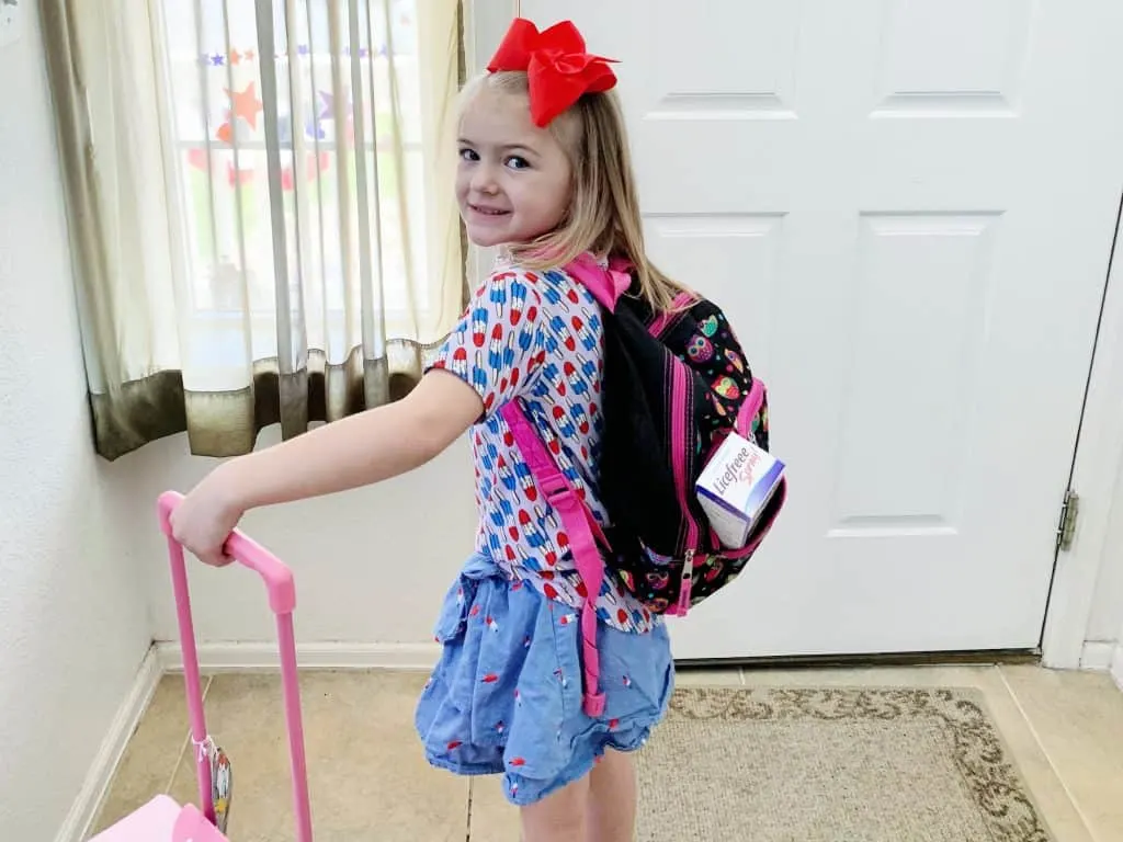 Child Packed for Summer Camp