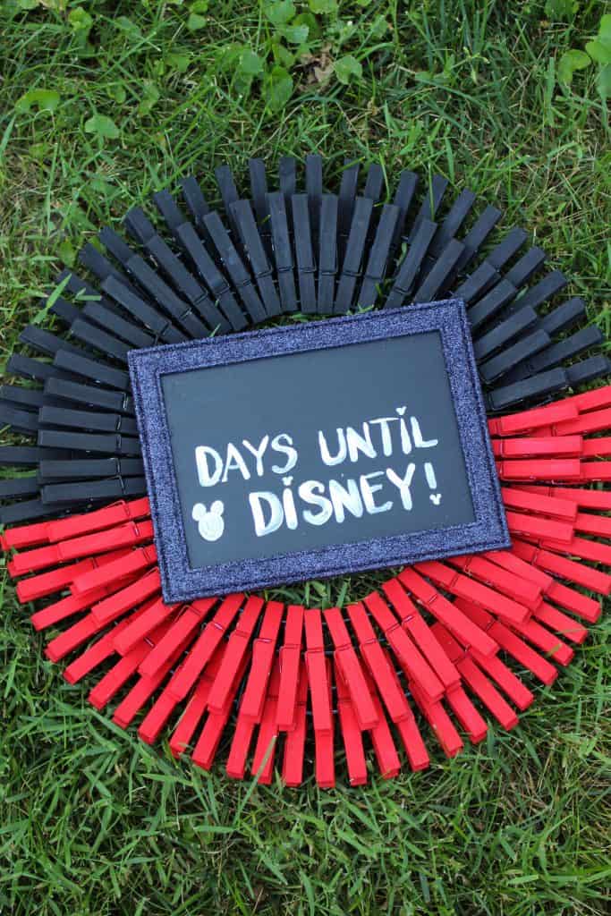 Disney Countdown Wreath