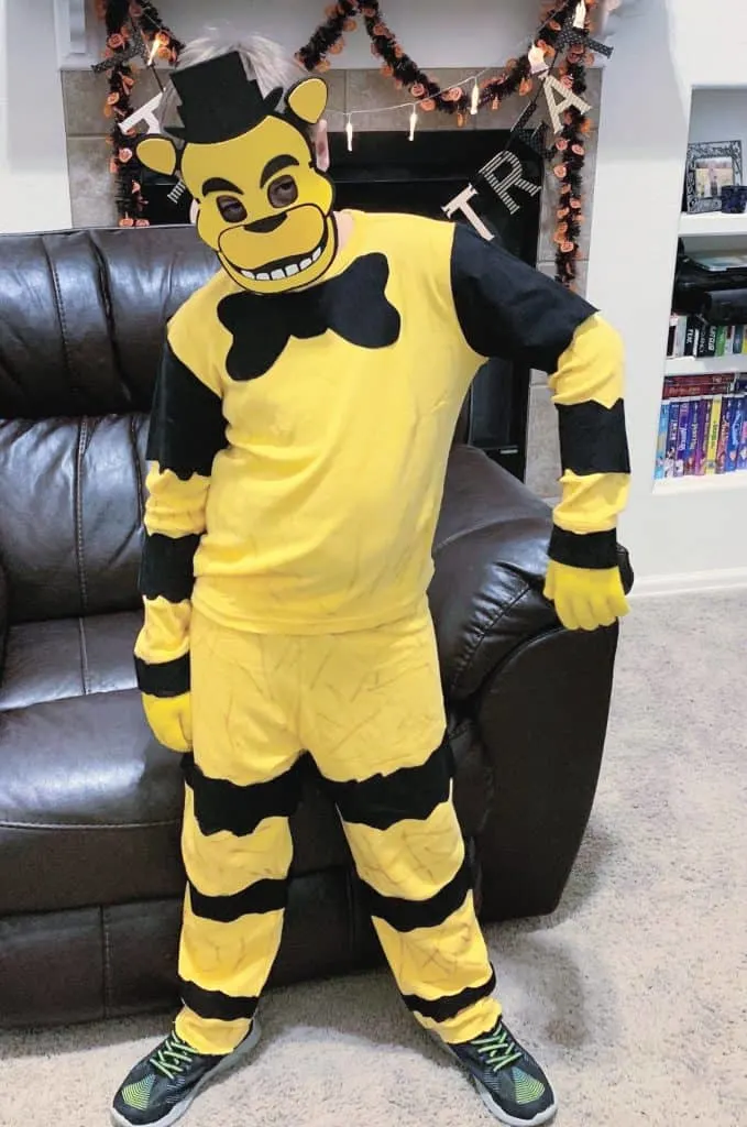 DIY Golden Freddy Costume