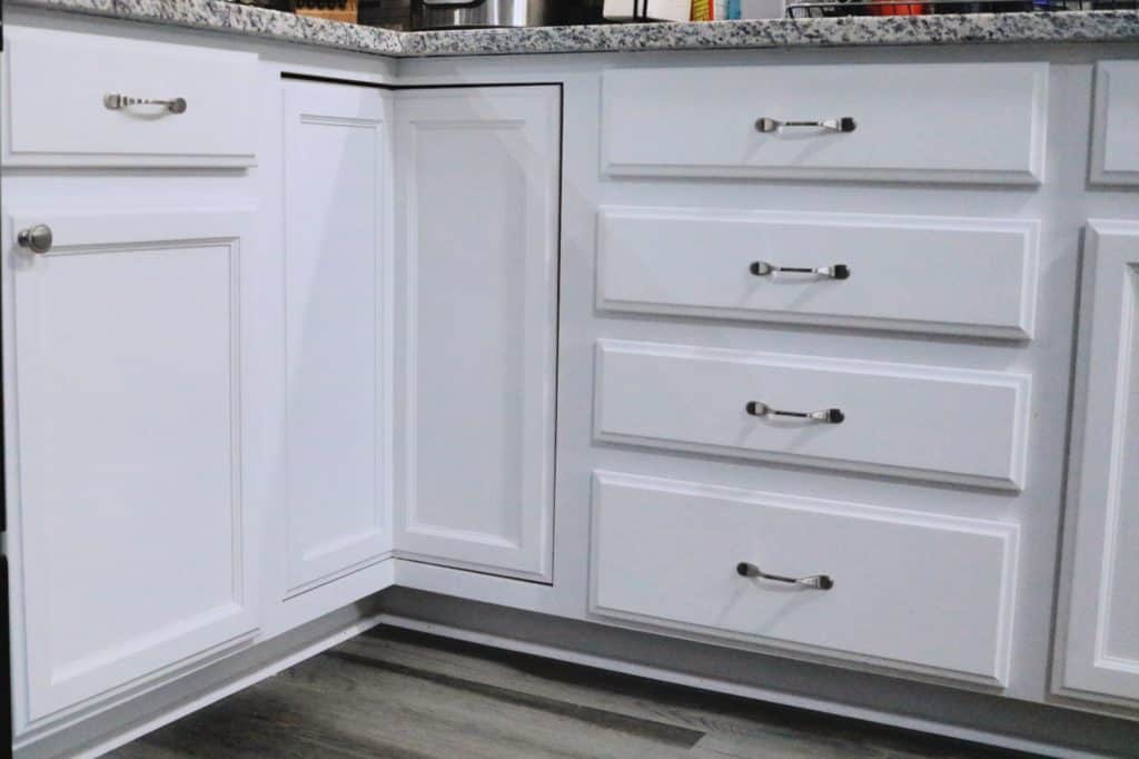 White Cabinets and Drawers