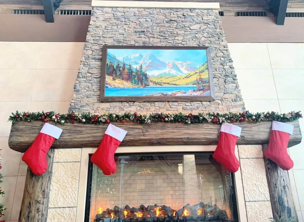 Fireplace at gaylord rockies