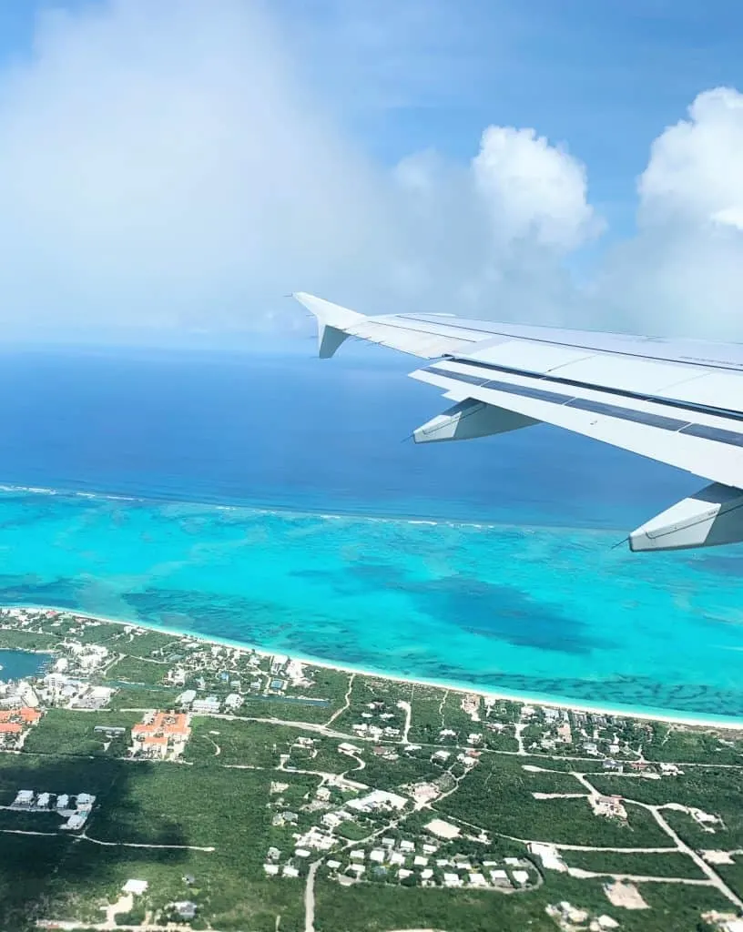 Flying into Turks & Caicos