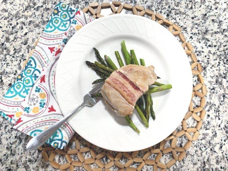 Farm to Front Door: Bacon Wrapped Rosemary Pork Chops