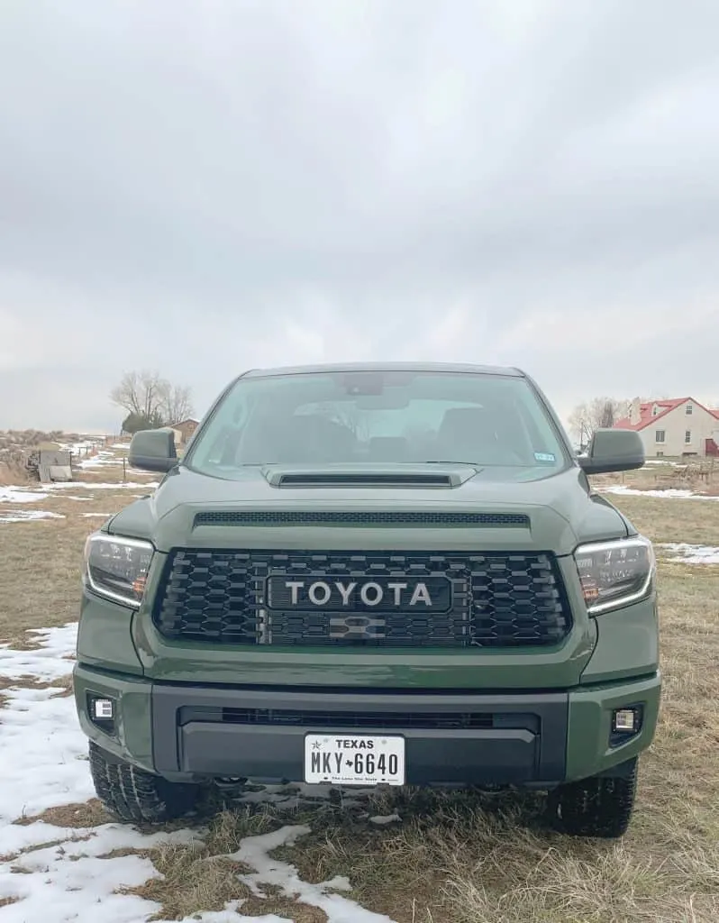 Front of 2020 Toyota Tundra