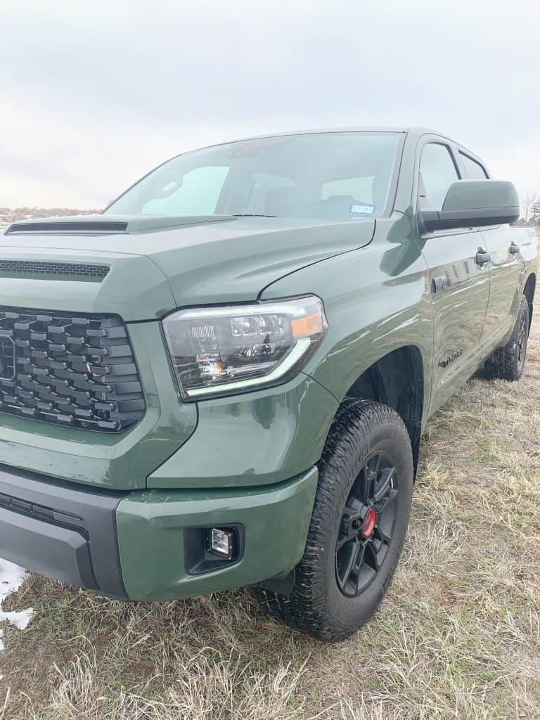 Drivers side front view of Toyota Tundra