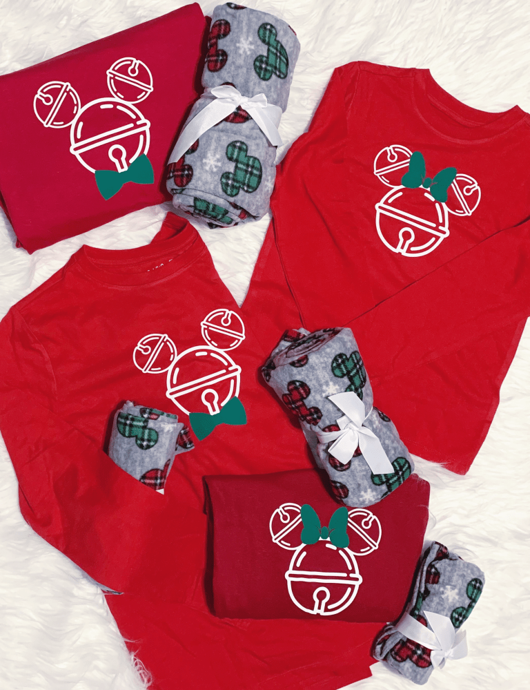 DIY Disney Jingle Bell Family Pajamas