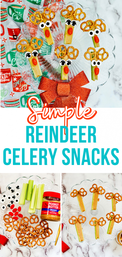 Simple Reindeer Celery Snacks