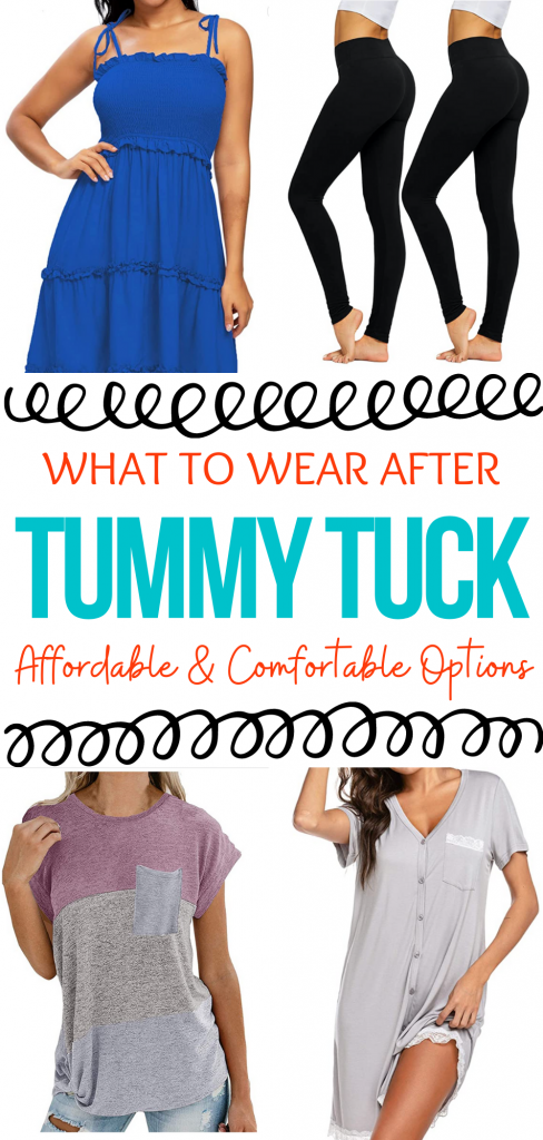 What to wear after Tummy tuck.  Affordable and comfortable options
